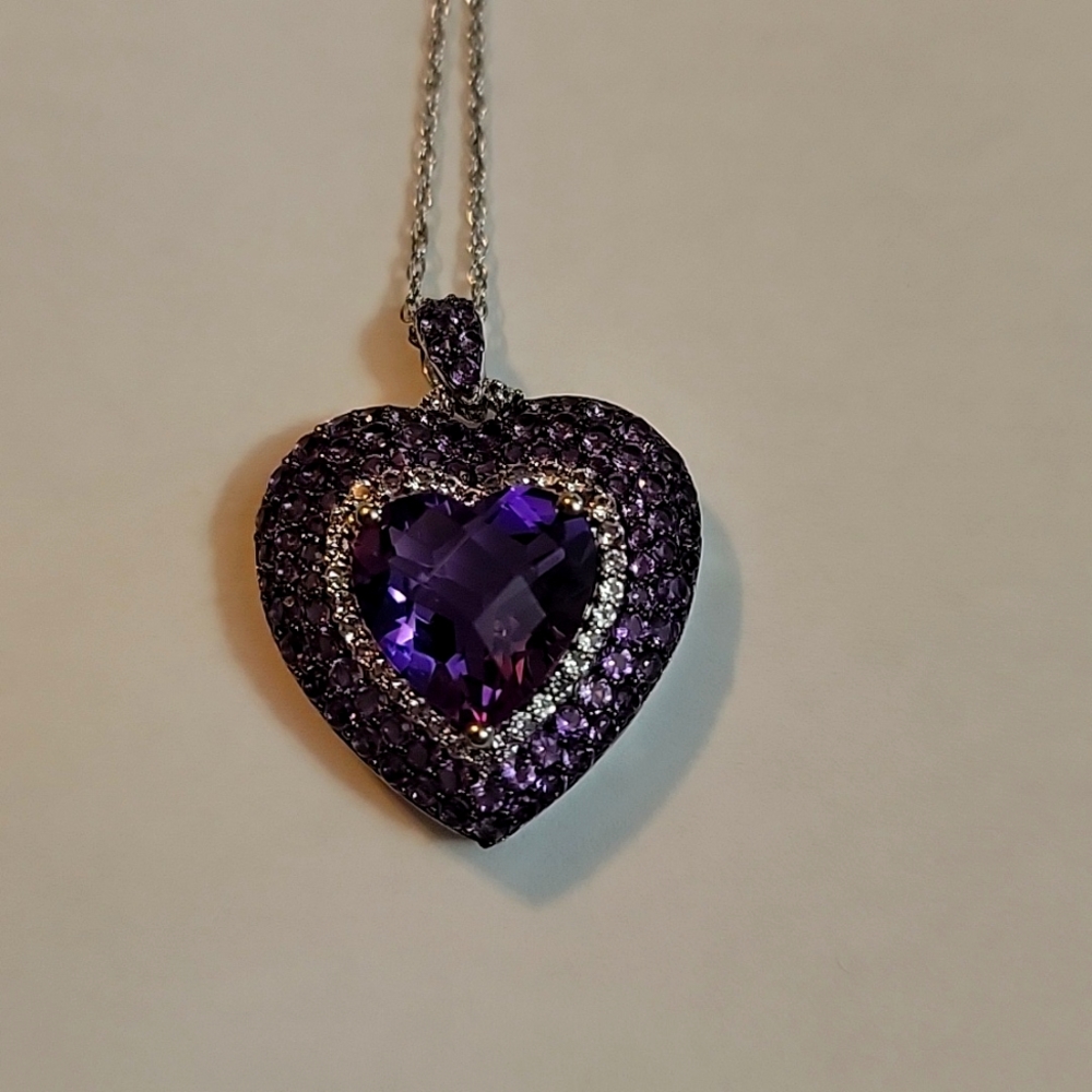 Amethyst Pendant Necklace